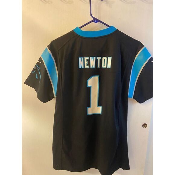 Nike Panthers Newton #1 NFL On Field Jersey Youth Xl 18/20 "Keep Pounding" - Picture 3 of 6